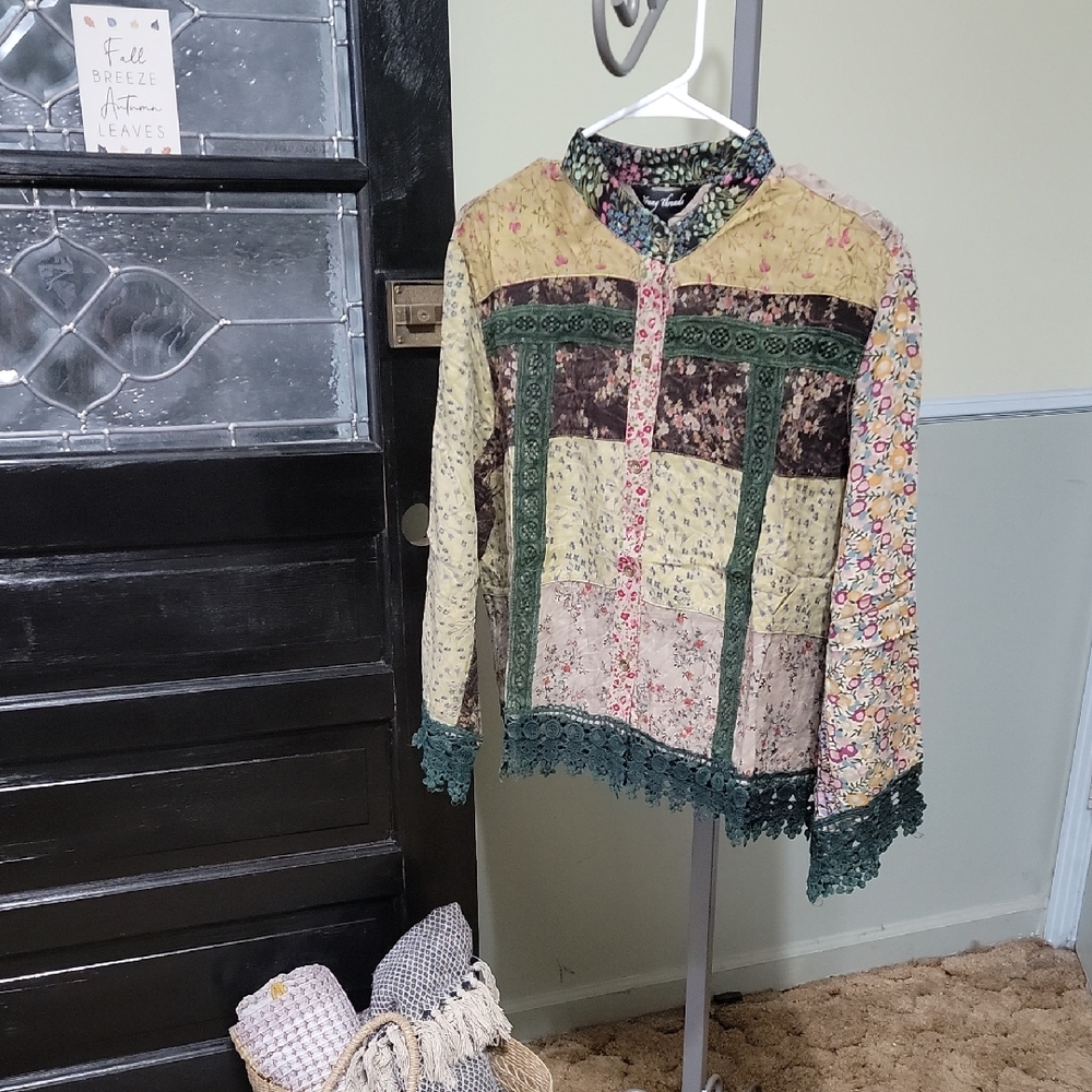 Floral Patchwork Women's Top